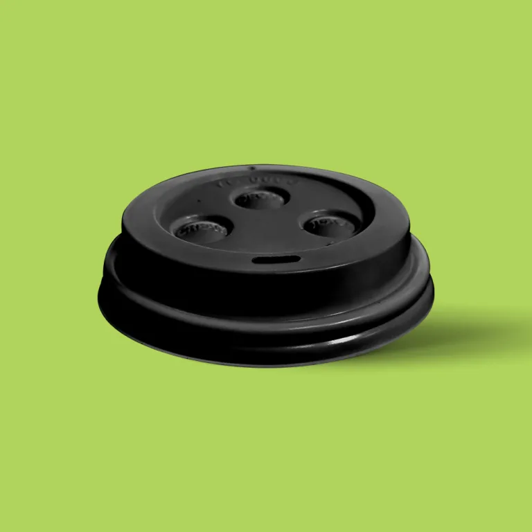 black lid for paper cups